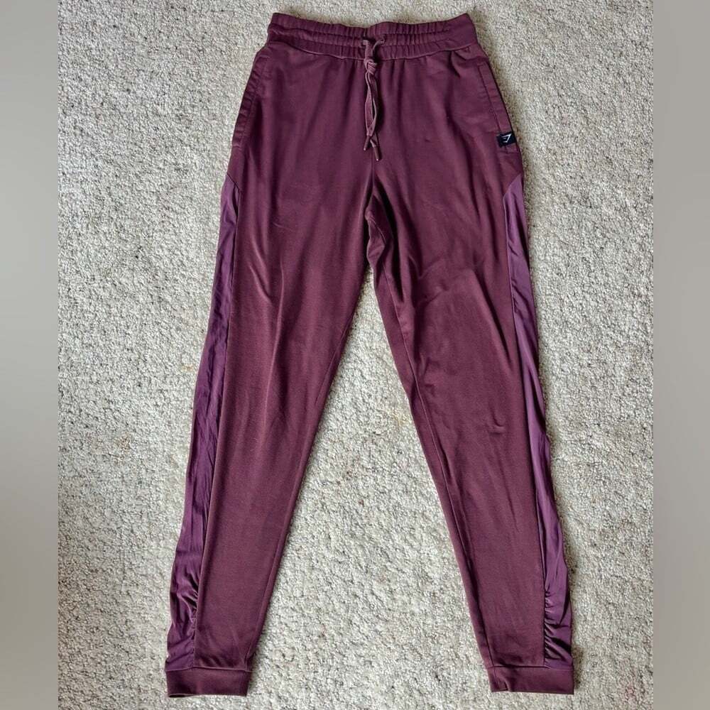 Gymshark Maroon Elastic Waist Vital Joggers Sz S